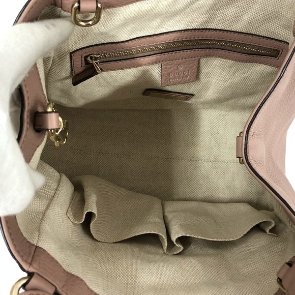 Gucci Interlocking G 2way Bag Leather Handbag Pink - Picture 5 of 12